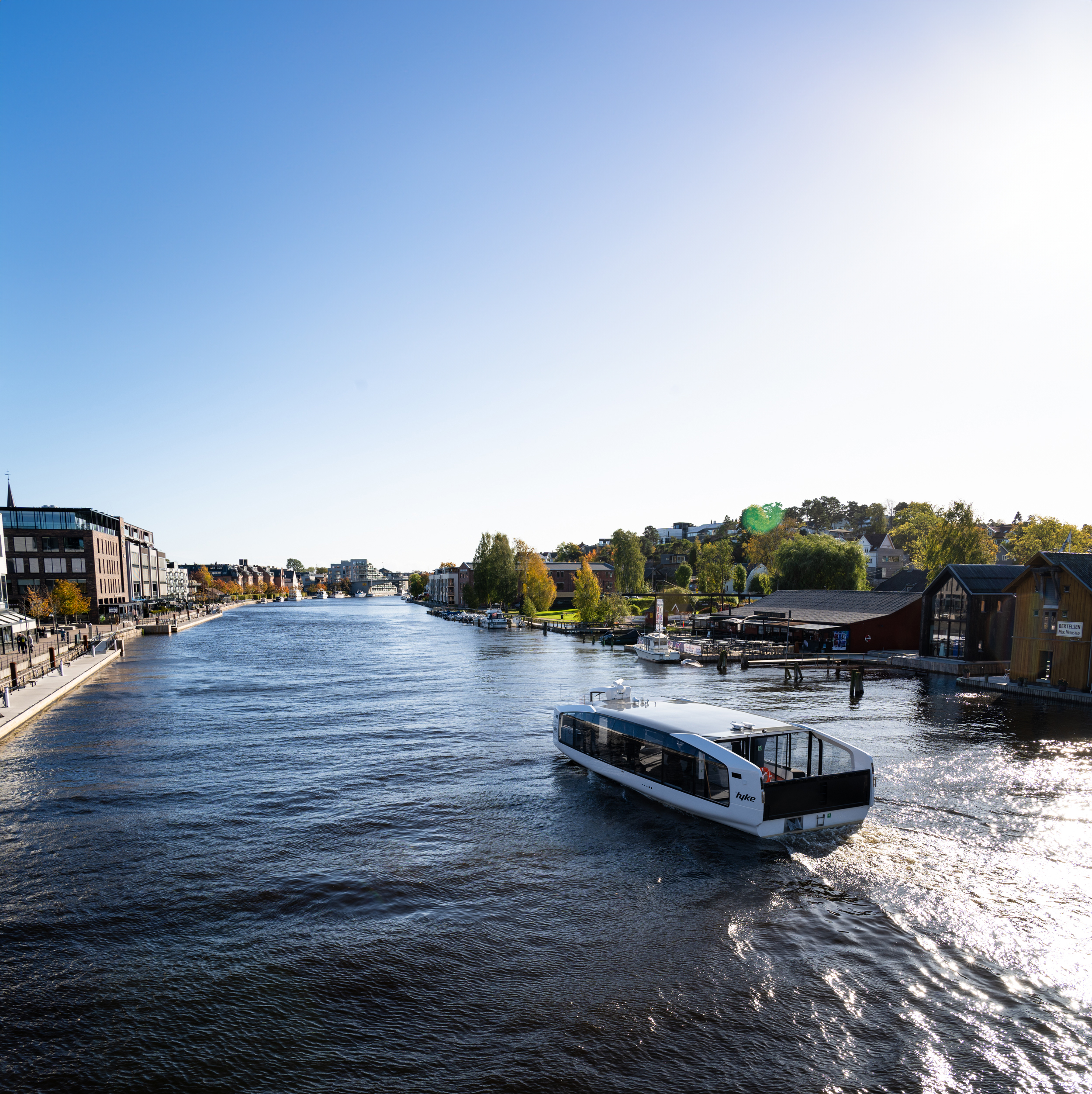 Smart electric ferry in Europe